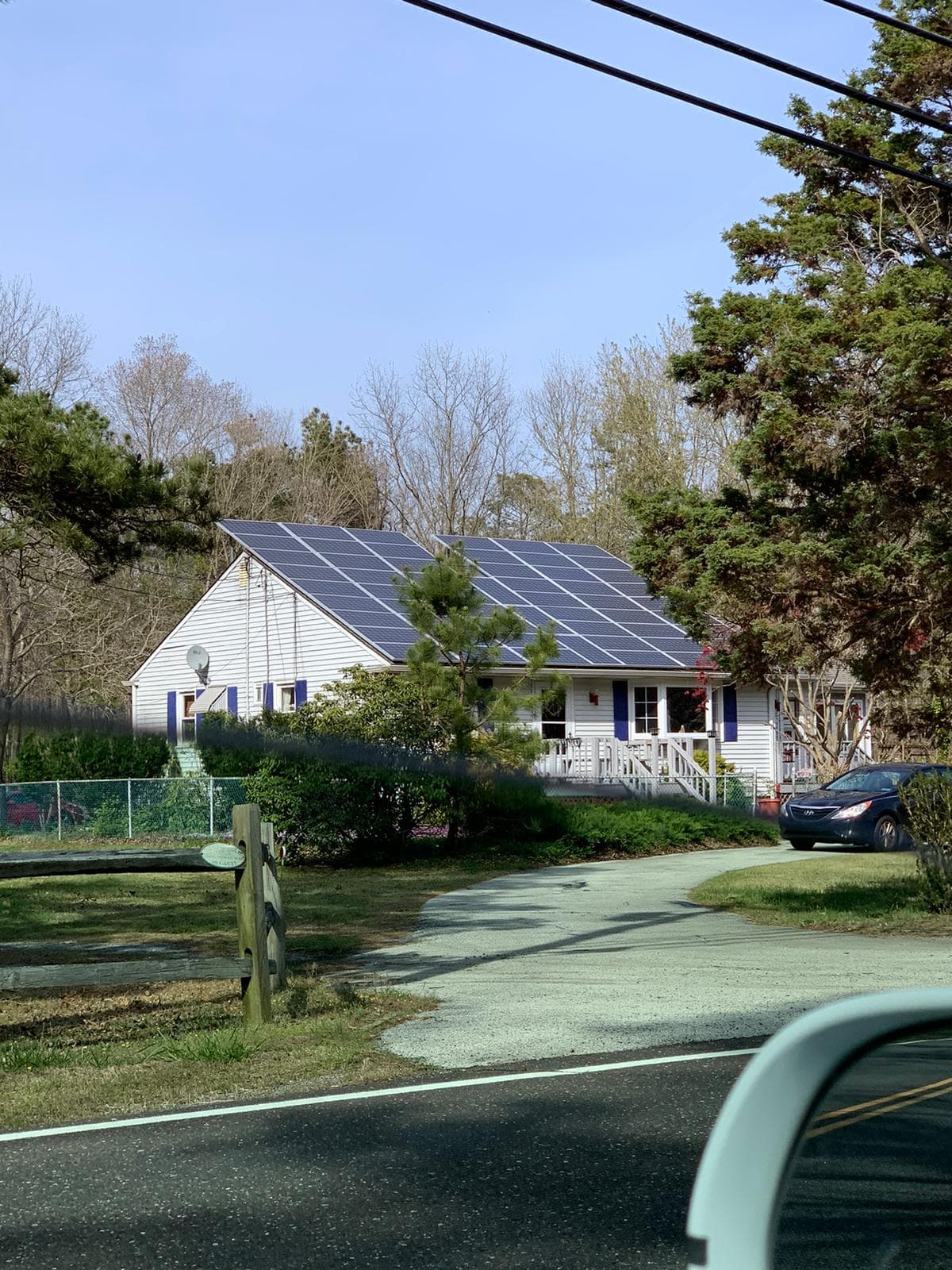 Poor solar installation with misaligned panels